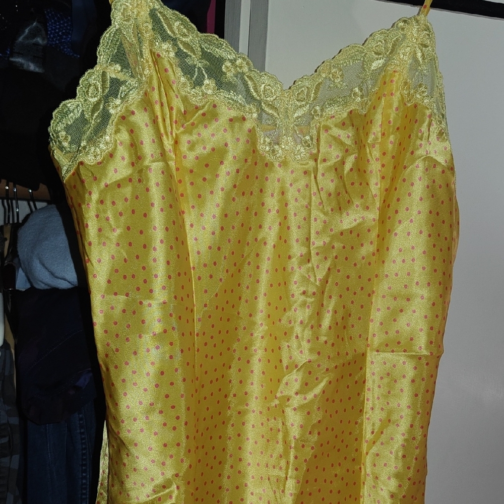 Yellow Lace Trimmed VS Nightgown